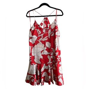 PHILOSOPHY | Red Floral Women's Dress (M)